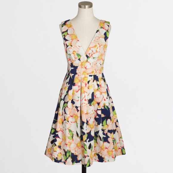 J. Crew Dresses & Skirts - J.Crew sateen v neck tank dress in floral